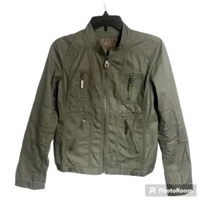 Michael Kors Fashion Utility 4 pocket 100% Cotton Lightweight Full Zip Jacket 4