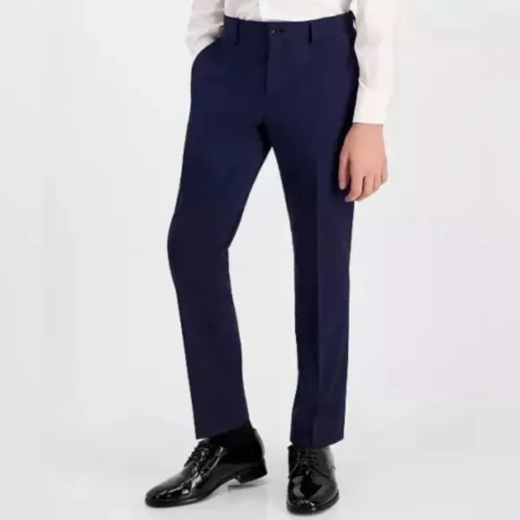 Michael Kors Men's Classic Fit Stretch Navy Blue Suit Dress Pants - NWOT
