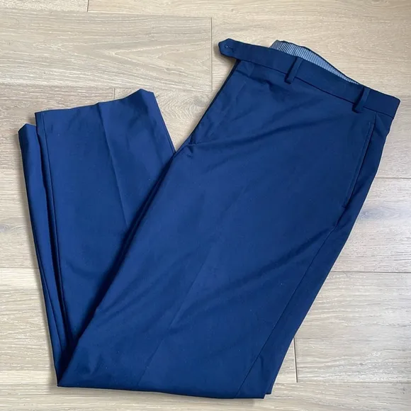 Michael Kors Men's Classic Fit Stretch Navy Blue Suit Dress Pants - NWOT