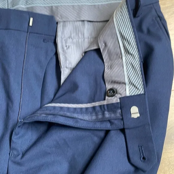 Michael Kors Men's Classic Fit Stretch Navy Blue Suit Dress Pants - NWOT