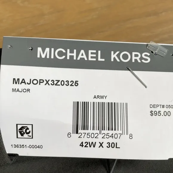 Michael Kors Men's Gray Cotton Stretch Classic Fit Suit Dress Pants 42Wx30L