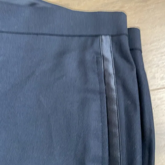Michael Kors Men’s Modern Wool Black Tuxedo Striped Dress Suit Pants 40Wx30L