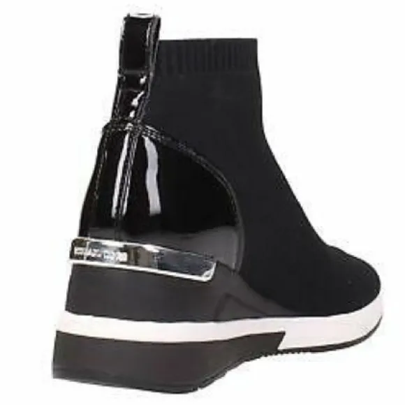 Michael Kors wedge sneakers sock booties black wedges booties pull on sneakers