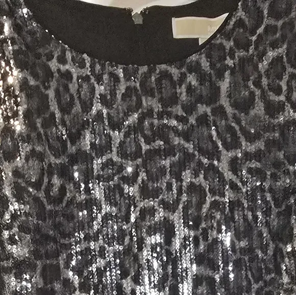 MICHAEL MICHAEL KORS Womens Gray Sequined