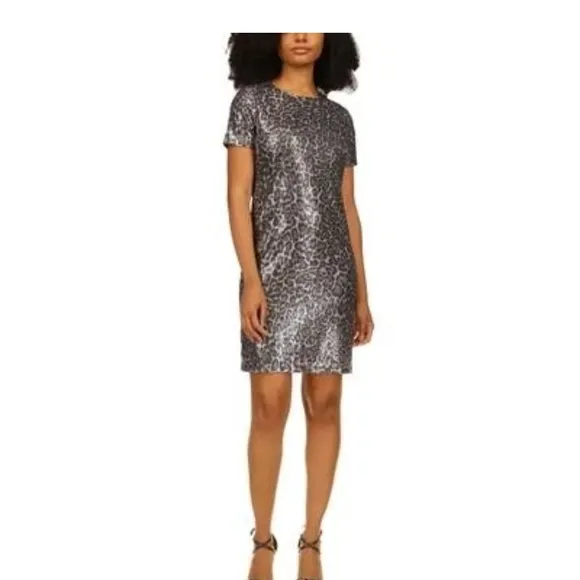 MICHAEL MICHAEL KORS Womens Gray Sequined