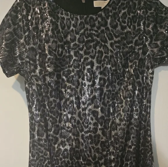 MICHAEL MICHAEL KORS Womens Gray Sequined