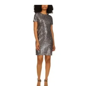 MICHAEL MICHAEL KORS Womens Gray Sequined