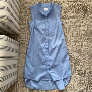 Milly Light Blue Button Down Shirt Dress