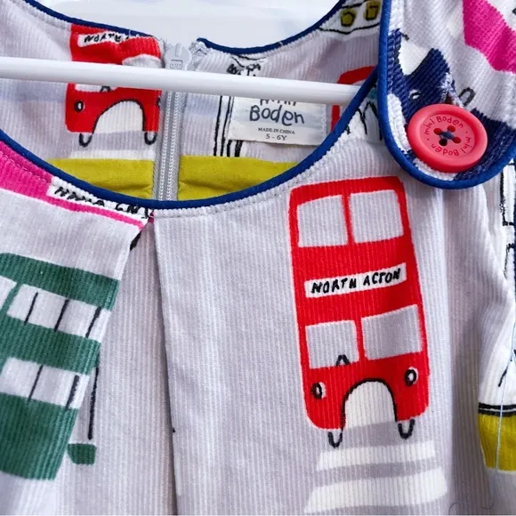 Mini Boden London Pinnie Dress, Size 5-6 Years