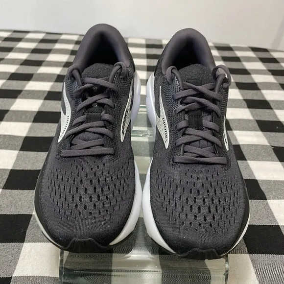 Mint Brooks Ghost 16 Running Shoes Women's 9 Black Gray White Walking Breathable