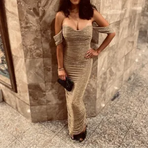 Miss Circle Gene Rushed Dress