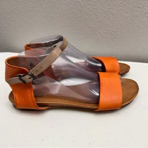 Miz Mooz Alanis Sandals Size 10 Leather Wide Straps Comfy Designer Shoes