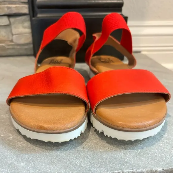 Miz Mooz SHAN Women’s Size 40 US 9.5 Red Strappy Leather Sandals
