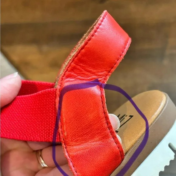 Miz Mooz SHAN Women’s Size 40 US 9.5 Red Strappy Leather Sandals