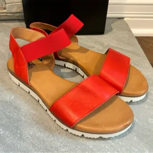 Miz Mooz SHAN Women’s Size 40 US 9.5 Red Strappy Leather Sandals