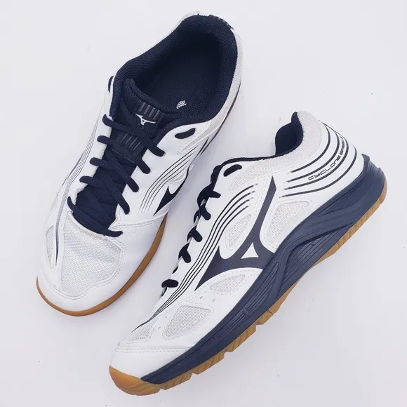 Mizuno Cyclone Speed 3 Women’s Size 9 Volleyball Shoes White Black Gum Soles