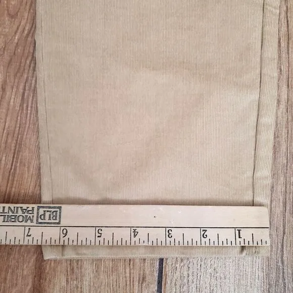 Mizzen Main Pants Mens 34x32 Beige Stretch‎ Leroy Corduroy Slim Fit NWT $158