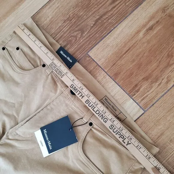 Mizzen Main Pants Mens 34x32 Beige Stretch‎ Leroy Corduroy Slim Fit NWT $158