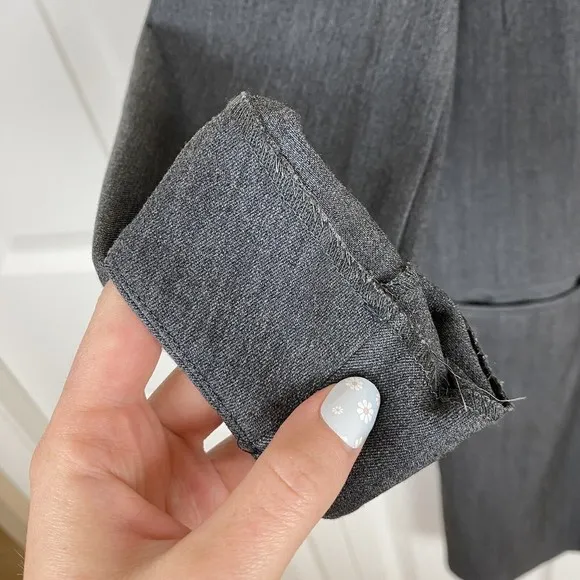 MM Lafleur Size 4 Alice Dress Gray Shift Work Modern Capsule Minimalist Career