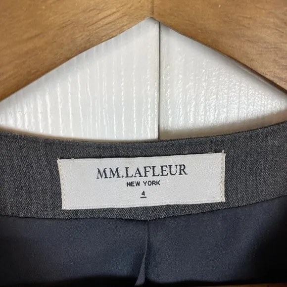 MM Lafleur Size 4 Alice Dress Gray Shift Work Modern Capsule Minimalist Career