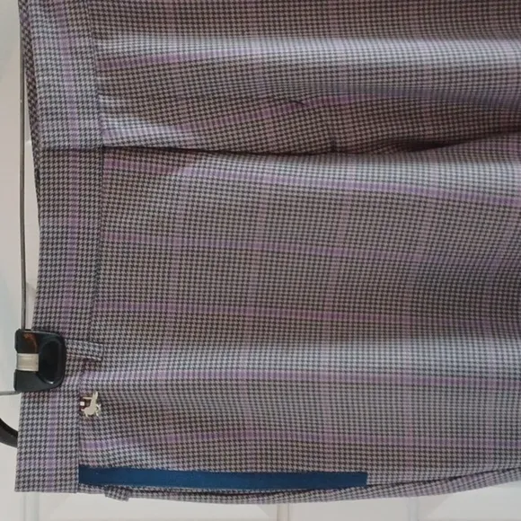 MODERN AMUSEMENT Plaid Dress Pants, 36W / 32L