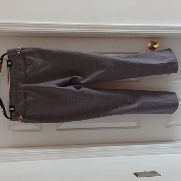 MODERN AMUSEMENT Plaid Dress Pants, 36W / 32L