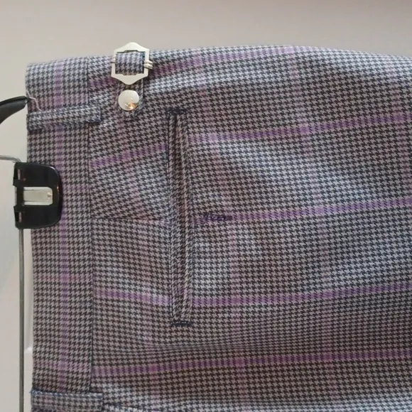 MODERN AMUSEMENT Plaid Dress Pants, 36W / 32L