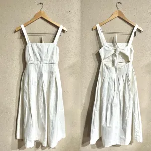 Modern Citizen | 100% Cotton Back Tie White Long Dress Size: XS