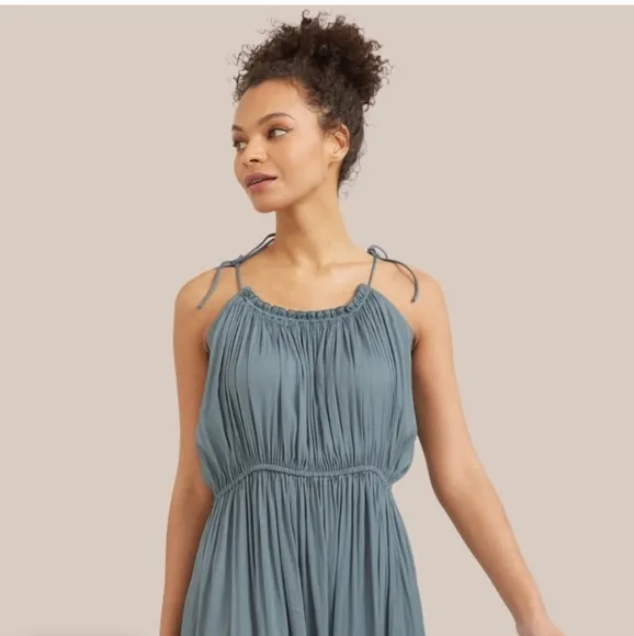 Modern Citizen Aileen Tie Shoulder Maxi Dress