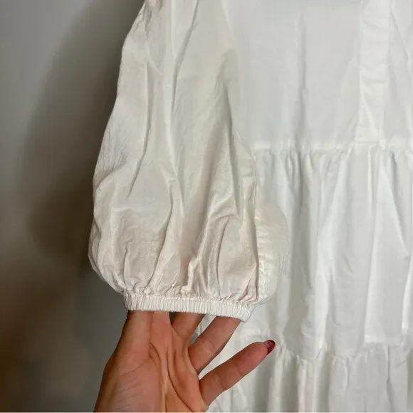 Modern Citizen Angelina Cotton Poplin Tiered Maxi Dress