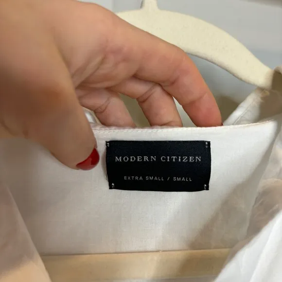 Modern Citizen Angelina Cotton Poplin Tiered Maxi Dress