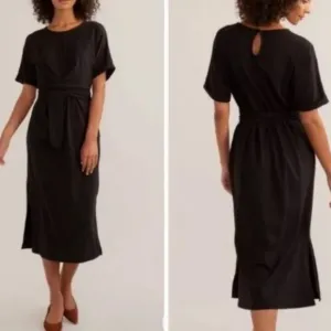 Modern Citizen black McKenna tie waist dress Medium