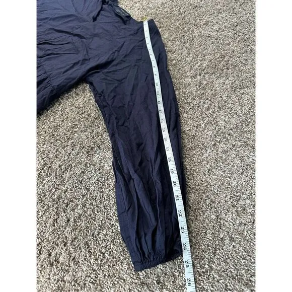 Modern Citizen Delia Maxi Dress Navy Blue Poplin Tiered Cotton Boho XS/S