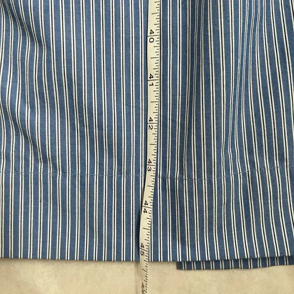 Modern Citizen Domi Smocked Strapless Maxi Dress Size XS Blue Striped