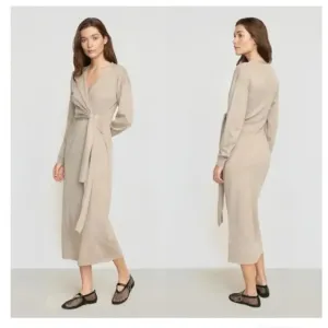 Modern Citizen Lenese Wrap Midi Dress