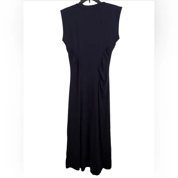 Modern Citizen Lenox Side Ruched Navy Dress Size Medium