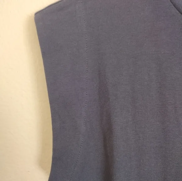 Modern Citizen Lenox Side Ruched Navy Dress Size Medium