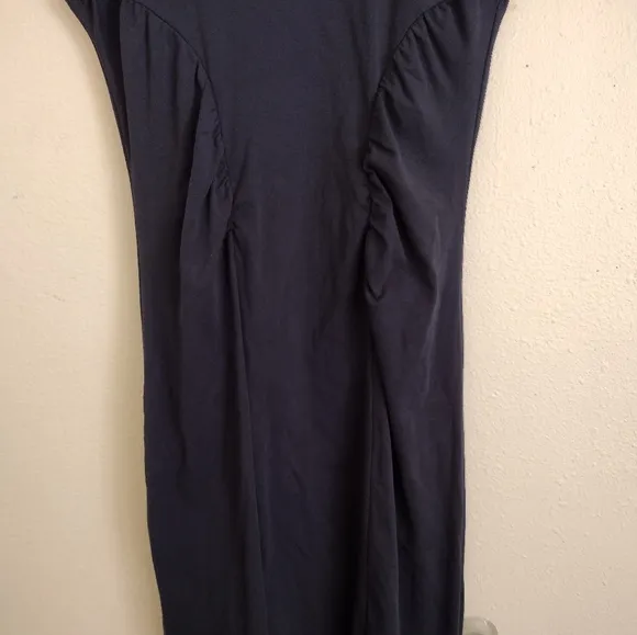 Modern Citizen Lenox Side Ruched Navy Dress Size Medium