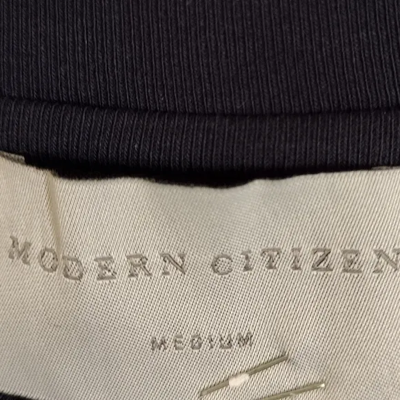 Modern Citizen Lenox Side Ruched Navy Dress Size Medium