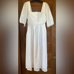 Modern Citizen Midi Length White Cotton Dress 🤍