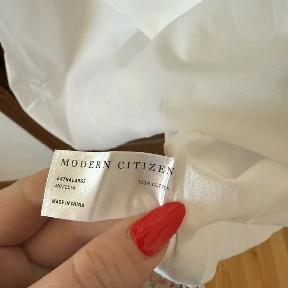 Modern Citizen Midi Length White Cotton Dress 🤍