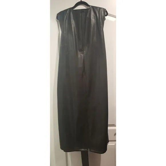 Modern Citizen Pilar Vegan Leather Tie‎ Front Dress - Size 3X