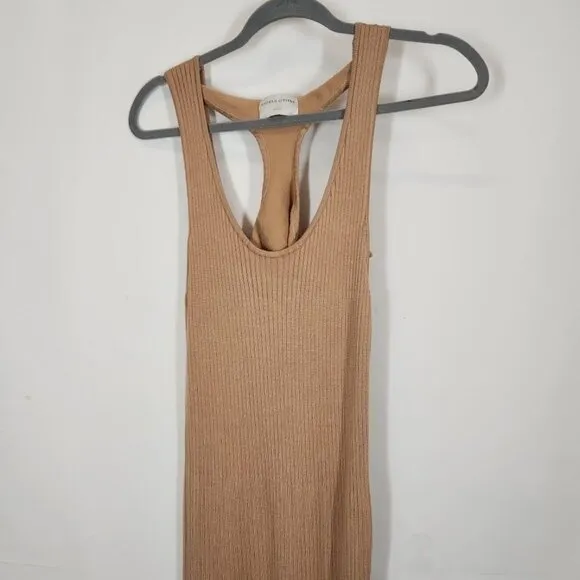 Modern Citizen Serin Circle-Back Maxi Dress in Camel Size Small