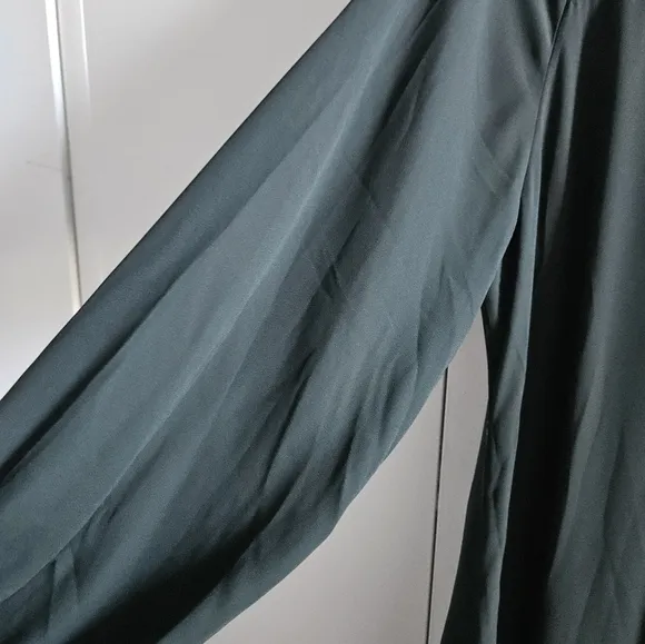 Modern Citizen Shirt Dress Hunter Green Size M Self Tie Belt