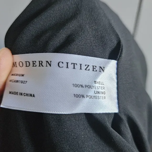 Modern Citizen Shirt Dress Hunter Green Size M Self Tie Belt