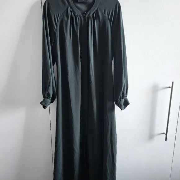 Modern Citizen Shirt Dress Hunter Green Size M Self Tie Belt