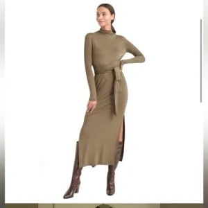 Modern Citizen Vero Long-Sleeve Tie-Front Dress