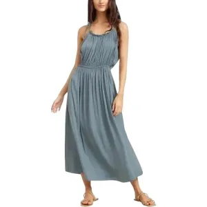 Modern Citizen Women's Aileen Tie Shoulder Pleated Sleeveless Midi Dress Size XL