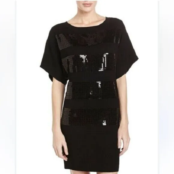 Modern Sequin Graphic Karen Millen Dress