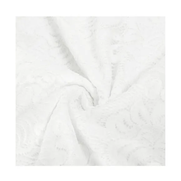 Modern White Lace V-Neck Gown. Cocktail-Bridal Size Small